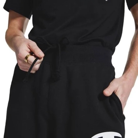 Champion Monopoly Reverse Weave Sweatpants Black small rare euc joggers - Picture 5 of 14